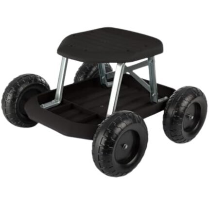 Lexaza Rolling Garden Seat with Tool Tray (Garden Scooter)