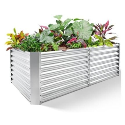 Lexaza Modular Galvanized Raised Garden Bed Kit