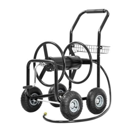Lexaza Heavy-Duty Hose Reel Cart (Large Capacity)